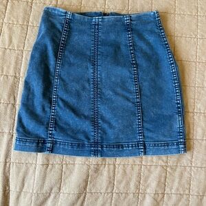 Free people blue skirt